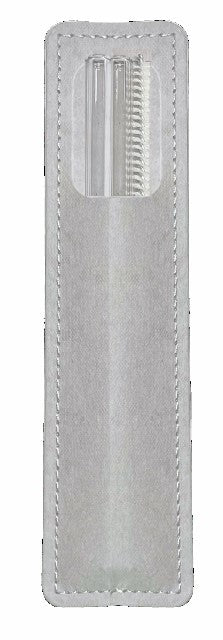 ecotaste - 2-er Trinkhalmset Glas "Germany" im Etui inkl. Lasergravur