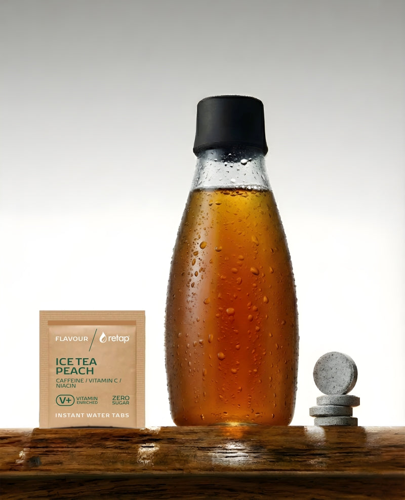 Retap_Flavour Instant Water Tabs: Ice Tea Peach NEU!