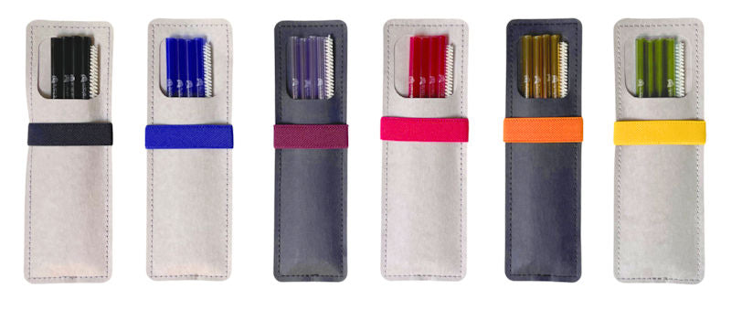 ecotaste - 4-er Trinkhalmset Glas "Germany" im Etui inkl. Lasergravur
