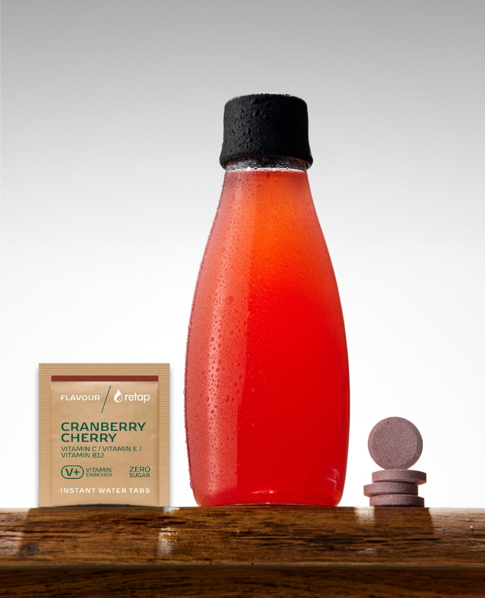 Retap_Flavour Instant Water Tabs: Cranberry/Cherry